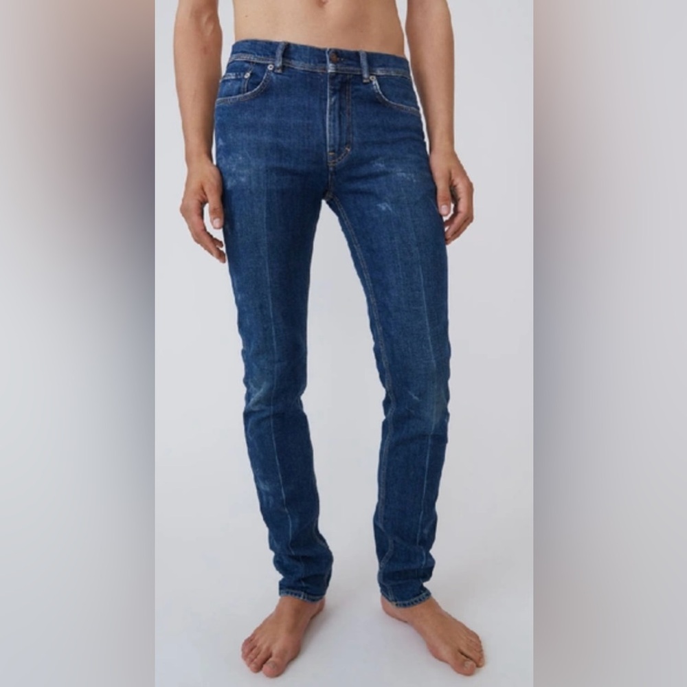 Acne Studios Blä Konst North Blue Crease Jeans